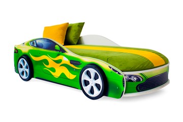 Кровать-машина детская Бондимобиль зеленый в Кургане