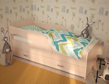 Кровать с ящиками Максимка, цвет Млечный дуб в Шадринске
