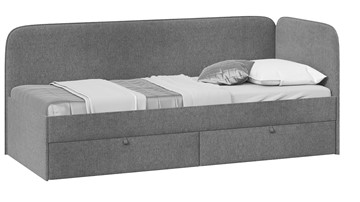 1-спальная детская кровать Молли тип 1 (90), Микровелюр Scandi Graphite 22 в Шадринске