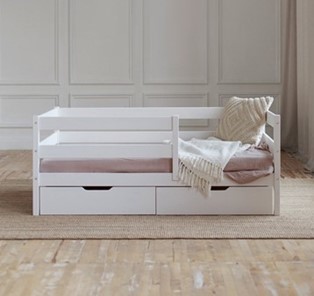 Кровать детская Софа с ящиками, цвет белый в Кургане