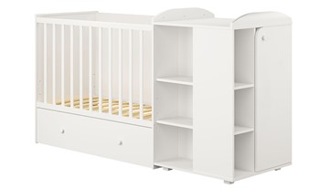 Детская кровать-шкаф с комодом POLINI Kids Ameli 800 Белый, серия AMELI в Шадринске
