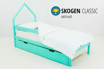 Кровать-домик в детскую мини Skogen мятная в Шадринске