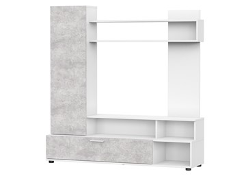 Набор мебели в гостиную МГС-9, белый/цемент светлый в Шадринске