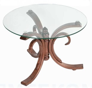 Стеклянный столик в зал СЖ 5 средний тон/стекло в Кургане