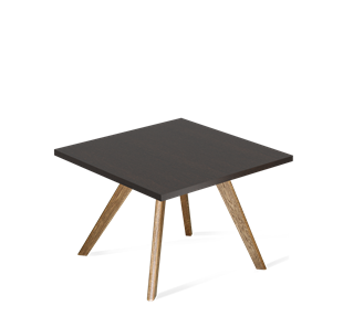 Журнальный столик SHT-S39 / SHT-TT 60/60 ЛДСП (венге луизиана/брашированный коричневый) в Шадринске
