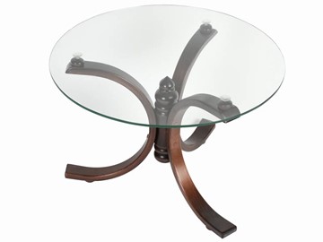 Стеклянный столик в гостиную Лорд (темно-коричневый) в Шадринске