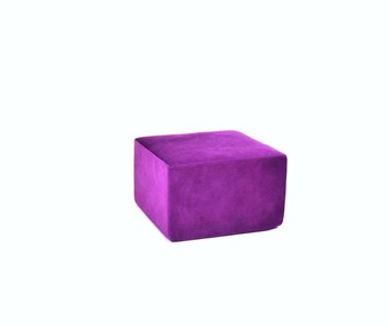 Пуф бескаркасный Тетрис 50х50, фиолетовый в Шадринске