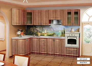 Модульная кухня Веста 1330х2800, цвет Дуб темный в Шадринске