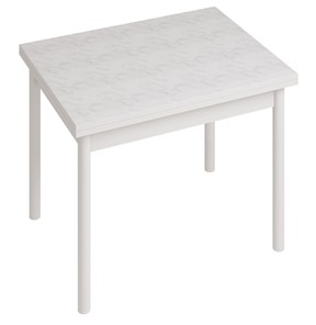 Кухонный стол СТ22, Белый/Белый мрамор в Шадринске