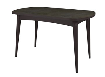 Овальный стол Ялта с цилиндрическими опорами Венге/Ясень Анкор темный в Шадринске