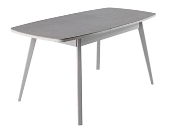 Обеденный раздвижной стол Артктур, Керамика, grigio серый, 51 диагональные массив серый в Шадринске