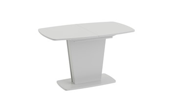 Стеклянный кухонный стол Честер тип 2, цвет Белый/Стекло белый глянец в Кургане