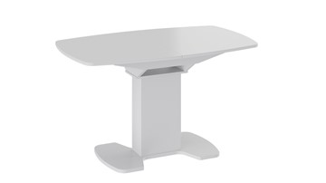 Стеклянный обеденный стол Портофино (СМ(ТД)-105.02.11(1)), цвет Белый глянец/Стекло белое в Кургане