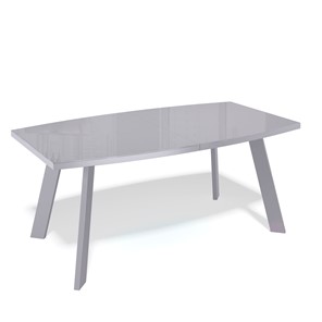Стеклянный обеденный стол SL1600 (серый/стекло серое глянец) в Шадринске