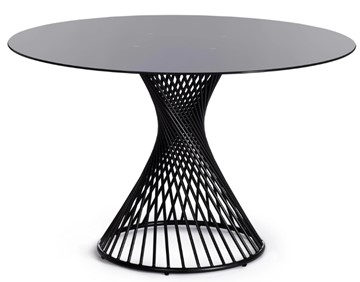 Стол со стеклянной столешницей BERTOIA (mod. GT21) металл/стекло, Black (черный) арт.20595 в Шадринске