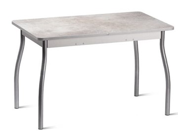 Кухонный стол Орион.4 1200, Пластик Белый шунгит/Металлик в Шадринске