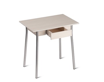 Небольшой стол Пегас с ящиком, ЛДСП Сосна винтерберг/Металлик в Кургане
