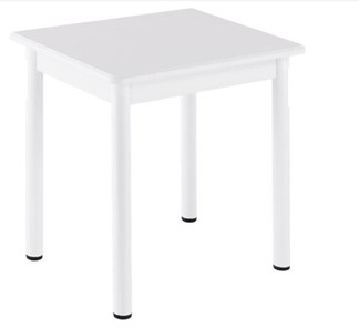 Кухонный пристенный стол НСПА-07 МДФ, белый МДФ/белое дерево/36 прямые трубки белый в Шадринске