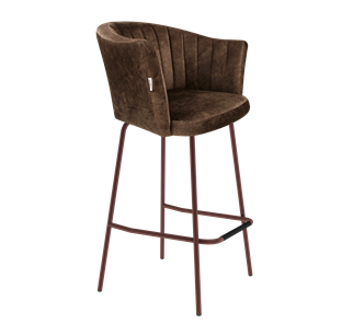 Барный стул SHT-ST42-1 / SHT-S29P (кофейный трюфель/медный металлик) в Кургане