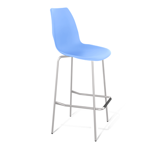 Барный стул SHT-ST29/S29 (голубой pan 278/хром лак) в Шадринске