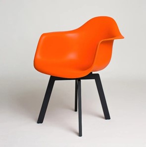 Обеденный стул DSL 330 Grand Black (Оранжевый) в Шадринске