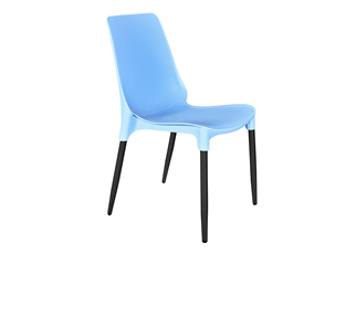 Кухонный стул SHT-ST75/S424-C (голубой/черный муар) в Шадринске