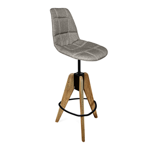 Барный стул SHT-ST29-C/S92 (пепельный/брашированный коричневый/черный муар) в Кургане
