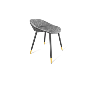 Обеденный стул SHT-ST19-SF1 / SHT-S95-1 (дымный/черный муар/золото) в Кургане