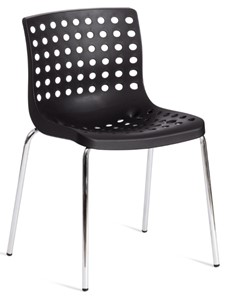 Обеденный стул SKALBERG (mod. C-084-A) 46х56х79 Black (черный) / Chrome (хром) арт.19258 в Шадринске