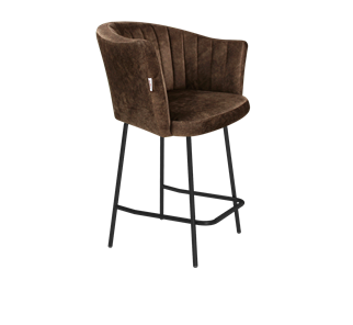 Полубарный стул SHT-ST42-1 / SHT-S29P-1 (кофейный трюфель/черный муар) в Шадринске