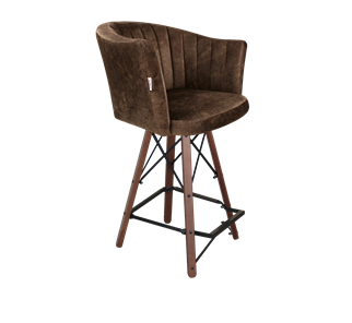Полубарный стул SHT-ST42-1 / SHT-S80-1 (кофейный трюфель/темный орех/черный) в Кургане