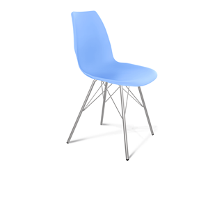 Обеденный стул SHT-ST29/S37 (голубой pan 278/хром лак) в Шадринске