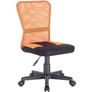 Офисное кресло Brabix Smart MG-313 (без подлокотников, комбинированное, черное/оранжевое) 531844 в Шадринске