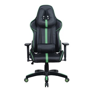 Офисное кресло Brabix GT Carbon GM-120 (две подушки, экокожа, черное/зеленое) 531929 в Шадринске