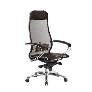 Кресло офисное Метта Samurai S-1.04, темно-коричневый в Шадринске