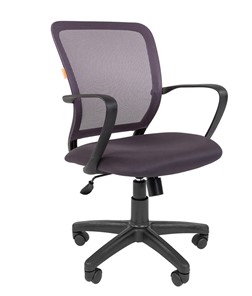 Кресло офисное CHAIRMAN 698 black TW, ткань, цвет серый в Шадринске