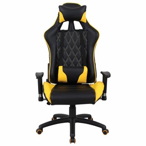 Офисное кресло Brabix GT Master GM-110 (две подушки, экокожа, черное/желтое) 531927 в Шадринске
