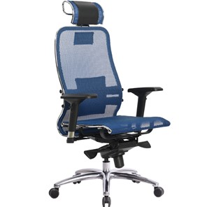 Кресло офисное Метта Samurai S-3.04, синий в Кургане