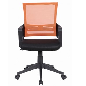 Офисное кресло Brabix Balance MG-320 (с подлокотниками, комбинированное черное/оранжевое) 531832 в Шадринске