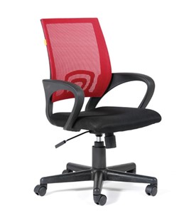 Компьютерное кресло CHAIRMAN 696 black Сетчатый акрил DW69 красный в Кургане