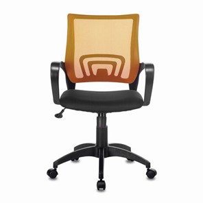 Компьютерное кресло Brabix Fly MG-396 (с подлокотниками, сетка, оранжевое/черное) 532084 в Шадринске