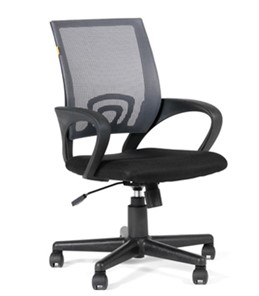 Офисное кресло CHAIRMAN 696 black Сетчатый акрил DW63 темно-серый в Шадринске