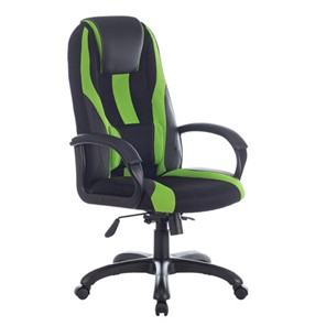 Компьютерное кресло Brabix Premium Rapid GM-102 (экокожа/ткань, черное/зеленое) 532419 в Шадринске
