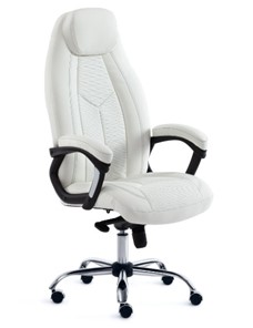 Офисное кресло BOSS Lux, кож/зам, белый, арт.15307 в Шадринске