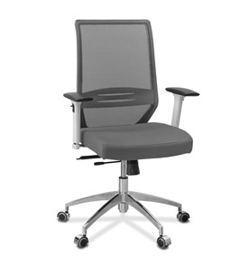 Кресло в офис Aero lux, сетка/ткань TW / серая/серая TW в Кургане