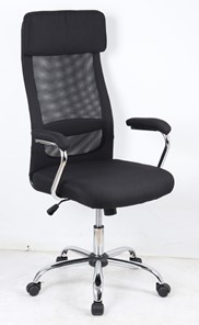 Кресло офисное VASSA BLACK (чёрный) в Шадринске