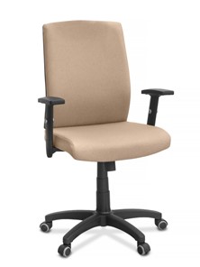 Офисное кресло для руководителя Alfa A/MK/1D, ткань Bahama / бежевая в Шадринске