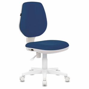 Компьютерное кресло Brabix Fancy MG-201W (без подлокотников, пластик белый, синие) 532413 в Кургане