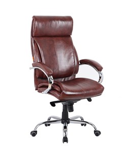 Кресло офисное CHAIRMAN 423 Экокожа коричневая в Шадринске