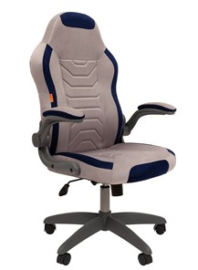 Офисное кресло CHAIRMAN Game 50 цвет TW серый/синий в Шадринске